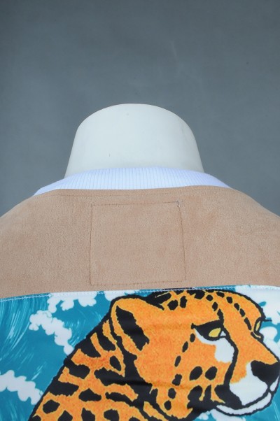 WTV169 Customized Winter Contrast Casual Set Golden Pants Bag Zipper 100% Poly Sports Suit Shop detail view-2